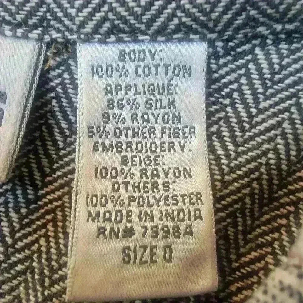 Chicos Vest Small Patchwork Embroidered Sashiko E… - image 16